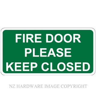 MARKIT GRAPHICS PVCI1240 FIRE DOOR PLEASE KEEP CLOSED 120X60MM