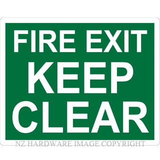 MARKIT GRAPHICS PVCI1241 FIRE EXIT 300X240MM WHITE ON GREEN