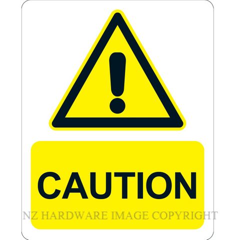 MARKIT GRAPHICS PVCI1274 CAUTION 240X300MM BLACK ON YELLOW