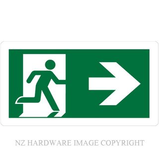 MARKIT GRAPHICS PVCI1300 EXIT RIGHT 420X225MM WHITE ON GREEN
