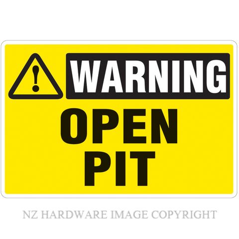 MARKIT GRAPHICS PVCI1310 OPEN PIT 300X200MM BLACK ON YELLOW