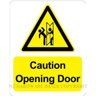 MARKIT GRAPHICS PVCI1303 CAUTION OPENING DOOR 240X300MM BLK/YELLOW