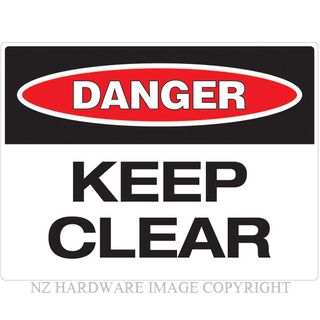 MARKIT GRAPHICS PVCI903 DANGER KEEP CLEAR SIGN 400X300MM