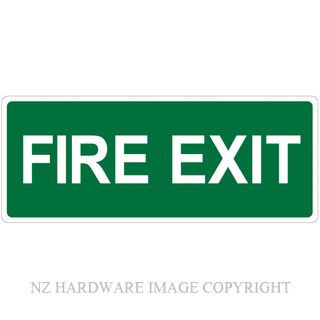 MARKIT GRAPHICS PVCI905 FIRE EXIT 300X120MM WHITE ON GREEN