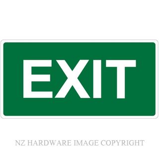 MARKIT GRAPHICS PVCI907 EXIT LARGE 300X150MM WHITE ON GREEN