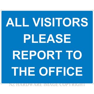 MARKIT GRAPHICS PVCI941 VISITORS REPORTING 300X240MM WHITE ON BLUE