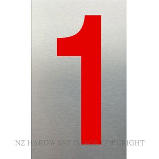 MARKIT GRAPHICS SN 75MM NUMBER 1 SA RED ON SILVER