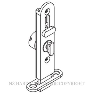 BRIO 360ESN-1 LOCKABLE FLUSH BOLT 110MM SN SATIN NICKEL