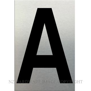 MARKIT GRAPHICS SN 75MM LETTER A SA BLACK ON SILVER