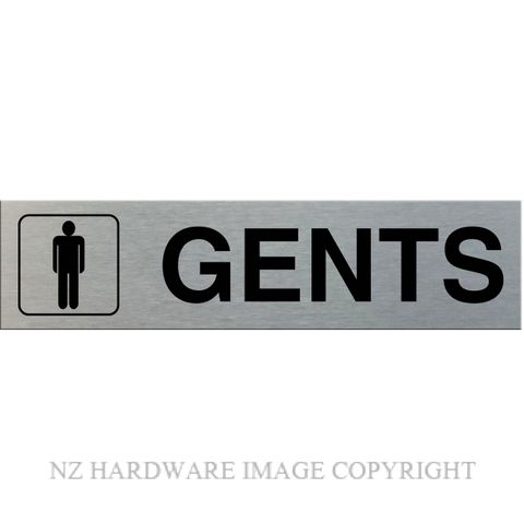 MARKIT GRAPHICS SSS2 GENTS SIGN SA BLACK ON SILVER