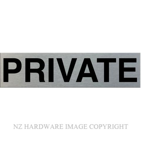 MARKIT GRAPHICS SSS25 PRIVATE SIGN SA BLACK ON SILVER