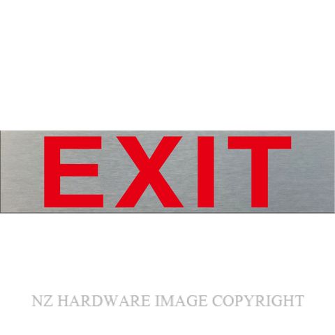 MARKIT GRAPHICS SSS7 EXIT SIGN SA RED ON SILVER