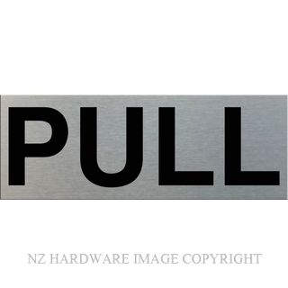 MARKIT GRAPHICS SSS95 PULL SIGN SA BLACK ON SILVER