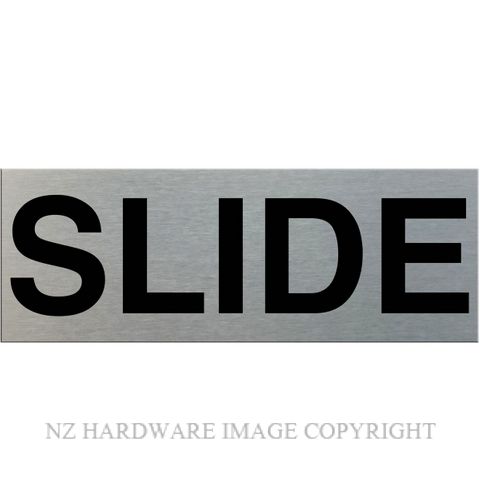 MARKIT GRAPHICS SSS96 SLIDE SIGN SA BLACK ON SILVER