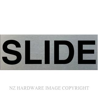 MARKIT GRAPHICS SSS96 SLIDE SIGN SA BLACK ON SILVER