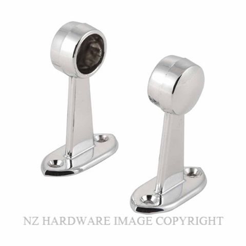 MILES NELSON 024 TOWEL BRACKET END 19MM CHROME PLATE