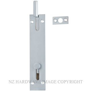 MILES NELSON FLUSH SLIDE NECKED BOLT 216 150MM  SATIN CHROME