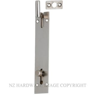 MILES NELSON FLUSH SLIDE NECKED BOLT 216 10 X 150 SATIN NICKEL
