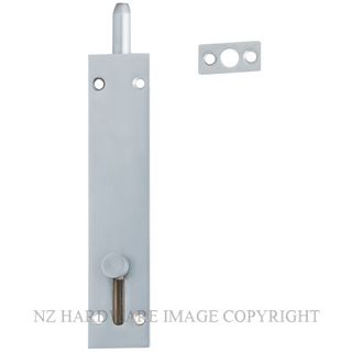 MILES NELSON FLUSH SLIDE BOLT 215 150MM  SATIN CHROME
