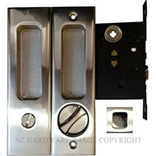 MILES NELSON 227SN SLIDING DOOR LOCK KIT SATIN NICKEL