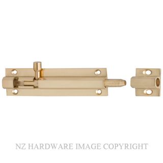 MILES NELSON 262 SOCKET BOLT 08 X 100 POLISHED BRASS
