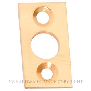 MILES NELSON 272 FLAT PLATE 10 POLISHED BRASS