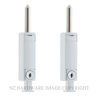 MILES NELSON 281 SECURITY PATIO BOLT 2 PK WHITE