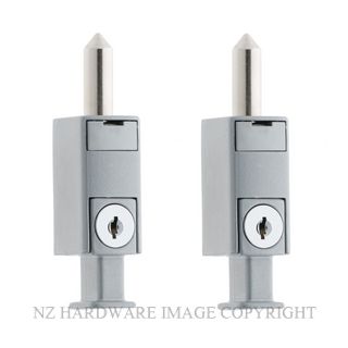 MILES NELSON 282 SECURITY MINI BOLT 2 PK SATIN CHROME