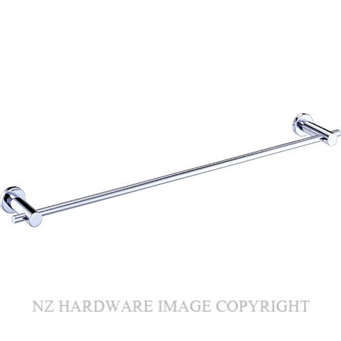 ALEXANDER SYNERGY SINGLE TOWEL RAIL 600MM CHROME PLATE