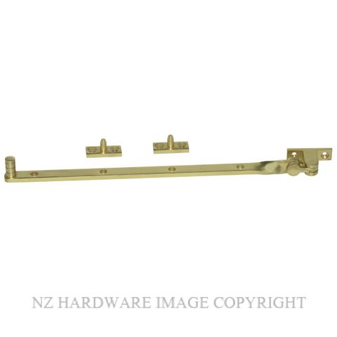 MILES NELSON 465 FANLIGHT STAYS POLISHED BRASS