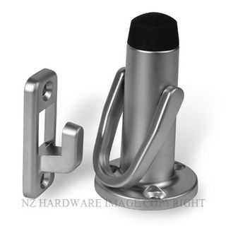 MILES NELSON 600 DOOR STOP LATCH BACK 80MM SATIN CHROME