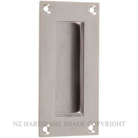 MILES NELSON 713 FLUSH PULL 102 X 52MM SQUARE SF STAINLESS STEEL
