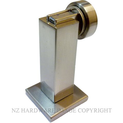 MILES NELSON 714 SQUARE MAGNETIC DOOR STOP SATIN NICKEL