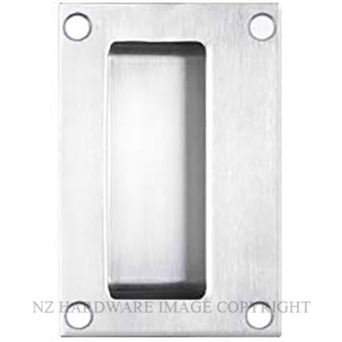 MILES NELSON 741 FLUSH PULL RECT 127 X 82MM STAINLESS STEEL