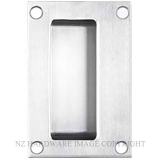 MILES NELSON 741 FLUSH PULL RECT 127 X 82MM STAINLESS STEEL