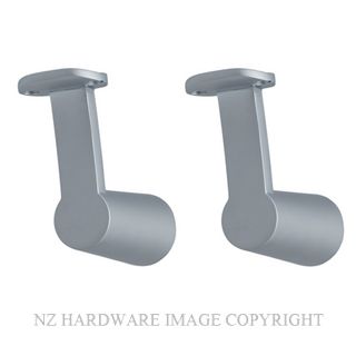 MILES NELSON 810 BANNISTER BRACKETS PR LESS BASE  SATIN CHROME