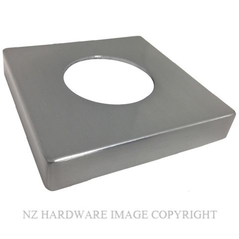 MILES NELSON S SERIES SQUARE COVER PLATES SATIN CHROME