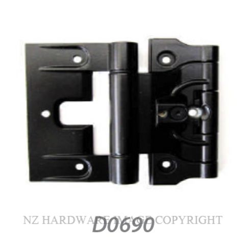 NZHHD0690 HINGE - ALTHERM & VANTAGE 100MM TIM DOOR BLACK