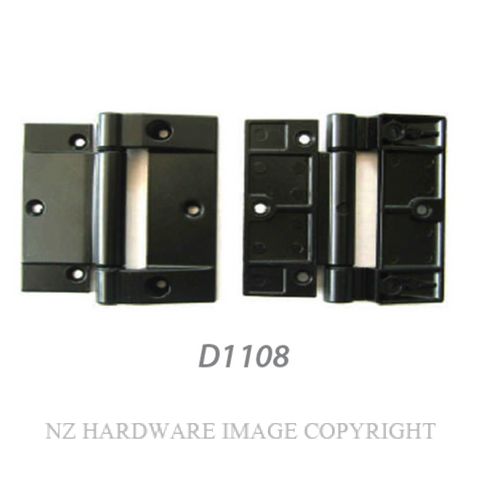 NZHHD1108 HINGE - FLETCHER105MM - ALU DOOR BLACK