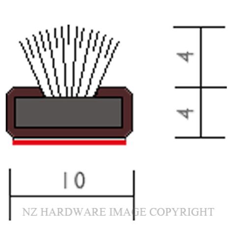 RAVEN RP1004S FIRE-SMOKE SEAL 2100 BROWN