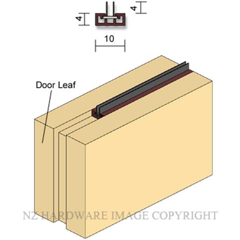 RAVEN RP56 SWEEP SEAL DOUBLE FIN 3000MM BRONZE