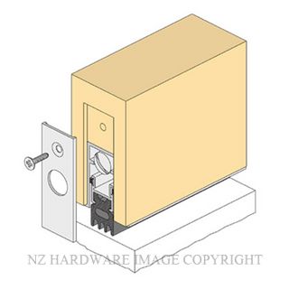 RAVEN RP70 DOOR BOTTOM SEAL AUTO 450MM CLEAR ANODISED