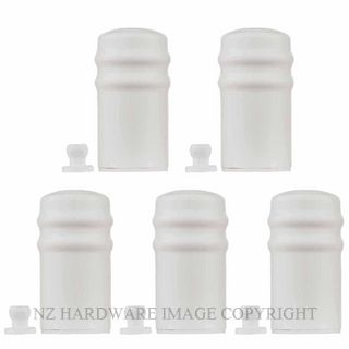 RAVEN 7124 SOFT TOUCH DOOR STOP WHITE 5 PACK