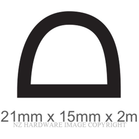 RAVEN SD21 SPONGE SEAL 21X17X2M EPDM BLACK