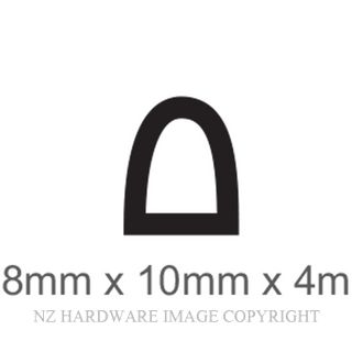RAVEN SD8 SPONGE SEAL 8X10 4 METERS EPDM BLACK