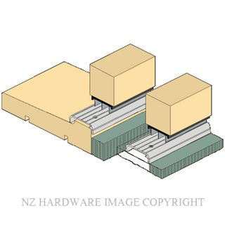 RAVEN RP86 DOOR BOTTOM SEAL 2 PIECE 1000MM CLEAR ANODISED