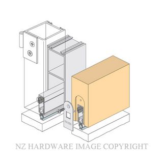 RAVEN RP8SI DOOR BOTTOM SEAL AUTO 1070MM CLEAR ANODISED