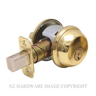 SCHLAGE B60N SRL14204 DEADBOLT CYLINDER & TURN POLISHED BRASS