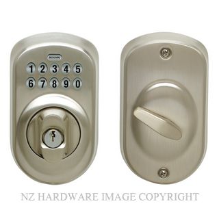 SCHLAGE BE365 PLYMOUTH KEYPAD DEADBOLT SATIN CHROME