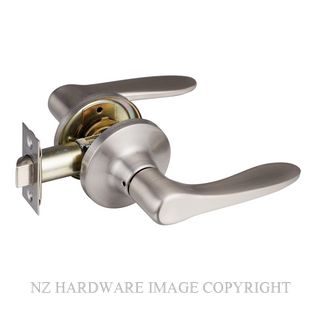 Schlage F Series Latitude-Collins Satin Brass No Deadbolt